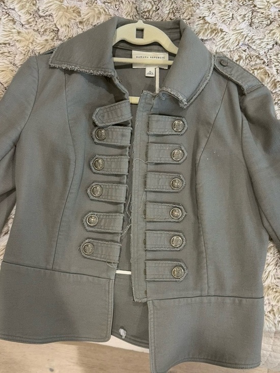 Banana Republic Jackets & Blazers - Banana Republic Gray Military-Style Jacket